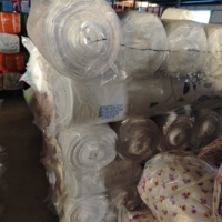 100% Polyester Tissé Écologique, Linge de Lit de Poids Moyen, Pièces Découpées, Grade B, Motifs Floraux Simples Mixtes