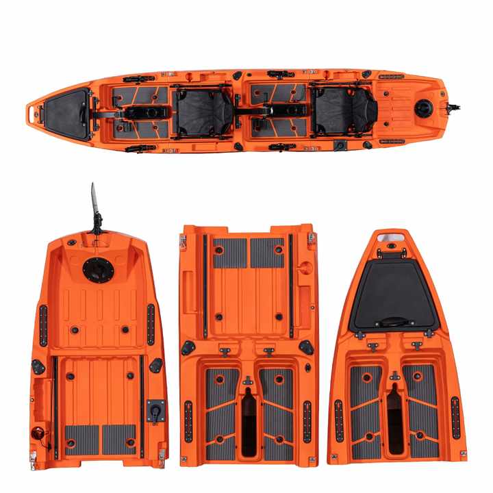 Itoo 12ft Flipper Pedal Drive Kayak Plastic LLDPE Pedal Kayak Boat with Pedal for Fishing