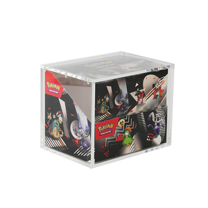 Vente en gros d'usine, boîte en acrylique transparente résistante aux UV personnalisée, 8 mini boîtes en étain avec couvercle magnétique - Product Image 3