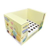Support d'affichage empilable en carton pliable pour produits de soin de la peau pour bébés en supermarché