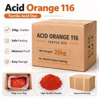 LIE CHEN Colorant Acide Orange 116 200% Poudre Colorante Teintures Textiles Impression Teinture Haute Résistance au Lavage CAS 12220-10-9