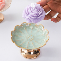 Porte-bougie en céramique de style européen moderne et luxueux, très vendu, décoration d'intérieur, support de bougie