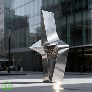 Senzhao - Escultura de Metal para Decoración de Parques al Aire Libre, Diseño Abstracto Moderno - Product Image 4