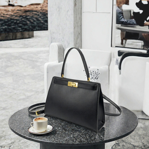 Black PU Leather Shoulder Bag Retro Frame Handbag Zipper <b>Crossbody</b> <b>Purse</b> for Daily Use - Product Image 3