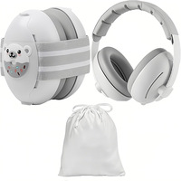 Casque anti-bruit pour bébé de couleur personnalisée, avec bande de fixation améliorée, protection auditive insonorisée pour nourrissons et tout-petits