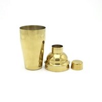 3 pièces 18oz 550ml PVD Plaqué Or Couleur Barman Mixologue Mojito Martini Parisien Français Cordonnier Bar Shaker Mélangeur