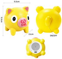 Altavoz Bluetooth Happy Piggy, Lindo y Divertido, Mini Altavoz Inalámbrico de Silicona