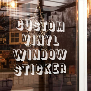 HLY Custom Vinyl Window Stickers Logo Advertising Sticker for Outdoor Store Glass Door