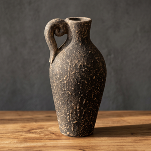 Mini Olla de Cerámica Cangklek Kuping Ulir de Terracota 20x18x40CM - Product Image 3