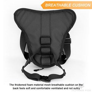 LAICOBEAR, bolso de pierna para motocicleta, impermeable, para exteriores, resistente al desgaste, riñonera de fibra de carbono para motocicleta, riñonera para hombro - Product Image 4