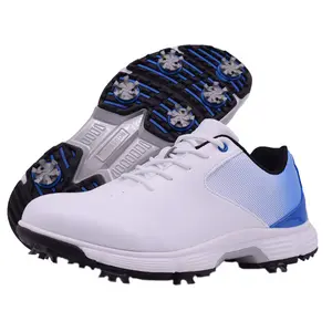 Custom Synthetic Leather Colorful MenのGolf Shoes