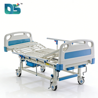 Cama Manual Ajustable de Cinco Funciones con Orificio para Inodoro, Colchón de 6CM y Rotación de 45 Grados para Personas Mayores o con Discapacidad
