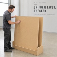 Panneau MDF uni de qualité E2, 18 mm, avec matériau en fibres de bois, MDF moderne pour la production de meubles de cuisine et d'armoires