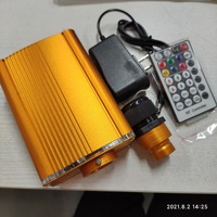 RF à distance DC12V AC100-AC220V 18W rgbw fibre optique scintillante étoile plafond kits pour led ciel étoilé et starlight fibre optique voiture kit