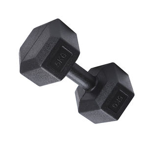 <span class=keywords><strong>Kit</strong></span> d'haltères en caoutchouc hexagonal noir bon marché en gros d'équipement <span class=keywords><strong>de</strong></span> gymnastique à vendre - Product Image 1