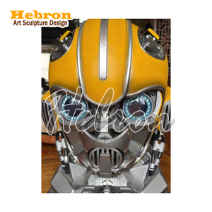Casco Detallado de <span class=keywords><strong>Bumblebee</strong></span> de <span class=keywords><strong>Transformers</strong></span> para Disfraz de Halloween, con Efectos de Sonido y Luz, Ideal para Fiestas de Anime - Product Image 3