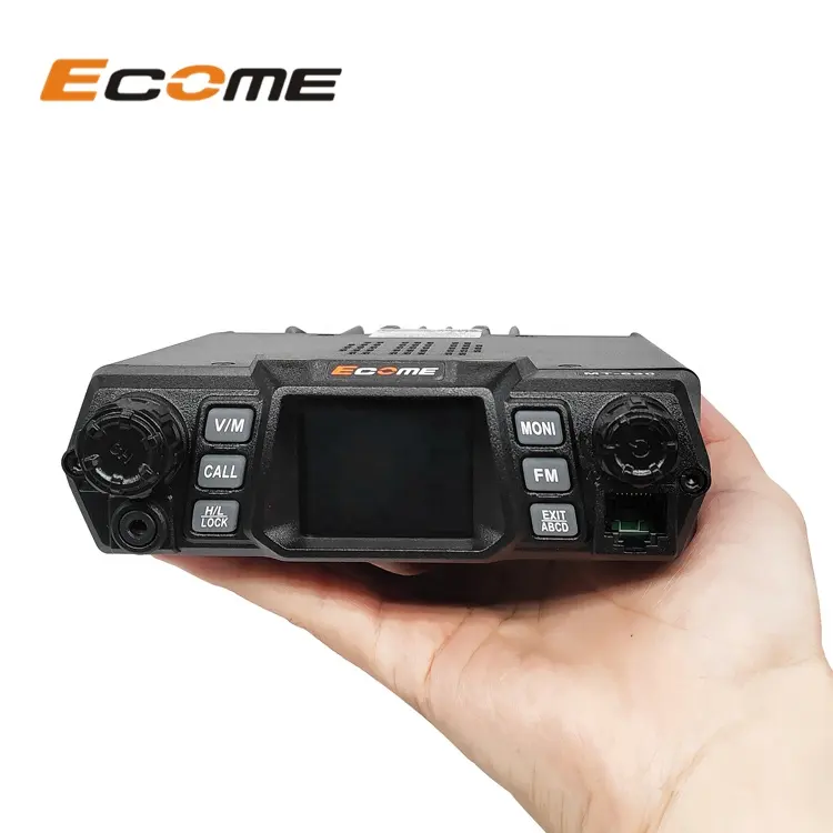 ECOME MT-690 100W ואט VHF UHF משדר מכשיר קשר לרכב חם נייד רכב רדיו תחנת בסיס