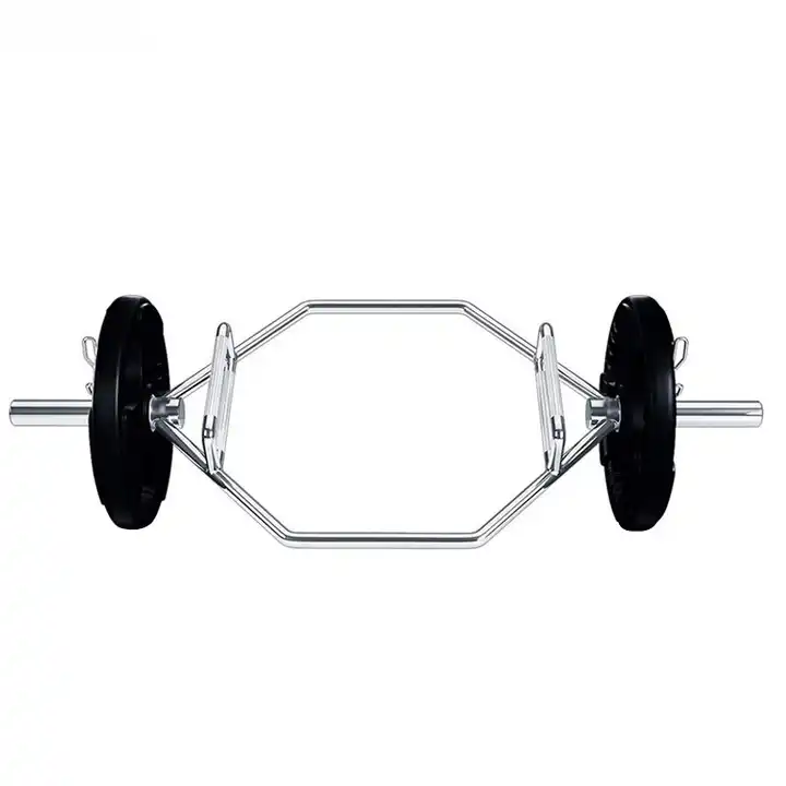 Factory Direct Custom Logo 20KG Chrome Black Hex Trap Barbell Durable Fitness Equipment for Squats Deadlifts 700 LB Max Loading