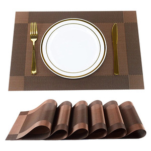 Set di <span class=keywords><strong>Tovagliette</strong></span> Americane in PVC Intrecciato di Alta Qualità, Ecologiche, per Hotel e Ristoranti, Confezionate in Sacchetto OPP - Product Image 2