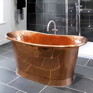Baignoire rectangulaire en cuivre au design tendance pour la vente en gros par les exportateurs - Product Image 2
