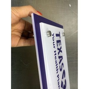 Tùy chỉnh rõ ràng Acrylic đứng paperweight Tên tấm bàn in thăng hoa logo ảnh Acrylic khối hiển thị - Product Image 4