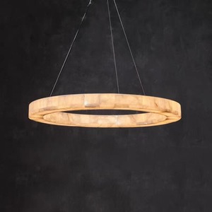 Lámpara de Araña Moderna de Alabastro <span class=keywords><strong>Oslo</strong></span>, Lámpara Rectangular Creativa para Restaurante, Lámpara de Lujo de Cobre para Sala de Estar, Dormitorio y Estudio - Product Image 5