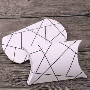 بيع بالجملة مخصص ورقة صغيرة وسادة مربع الحلوى الحلوى شخصية مربع الحلوى حار بيع الزفاف حفلة عيد ميلاد صناديق الحلوى - Product Image 2