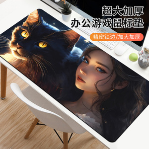 แผ่นรองเมาส์สำหรับเล่นเกม 900x400x4 มม. ผ้ารูปสี่เหลี่ยมผืนผ้ากันน้ำสำหรับเล่นเกมบนโต๊ะทำงาน - Product Image 1