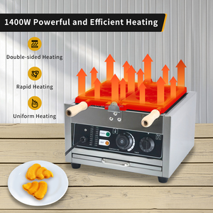 Poop Emoji pembuat wafel baja tahan karat, tidak lengket untuk lapisan Teflon 50-300 ℃/122-572 ℉ mesin makanan ringan dapat disesuaikan 3 cetakan bentuk baru - Product Image 2