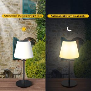 Outdoor Decorative <b>Lighting</b> Camping Restaurant Black Ip44 <b>Waterproof</b> 2w Led Solar Table Lamp - Product Image 3