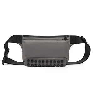 Bolso de pecho estilo punk con cierre de contraseña para hombre, moderno, impermeable, de nailon, para primavera, de gran capacidad, para exteriores, tipo mensajero. - Product Image 3