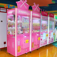 Yüksek kaliteli Phlippine Arcade ödül oyuncak otomatı pençe oyun makinesi ucuz satılık malezya oyuncak pençeli vinci bebek makinesi