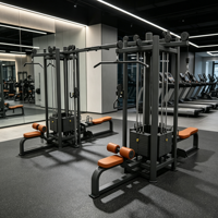 Appareil de musculation multifonctionnel commercial 8 stations pour entraînement complet du corps