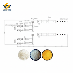 เครื่องอบแห้งและระบายความร้อนแบบสกรูคู่สายการผลิตข้าวเสริมและโรงงานข้าวเทียมความจุสูง - Product Image 1