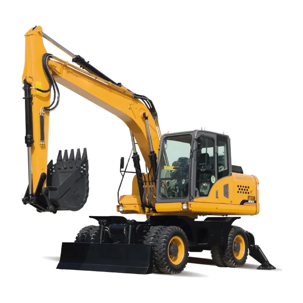 13Ton Mini Small Digger Excavator, Hydraulic Wheel Excavator, Mining Crawler Excavator M for Sale WT145W