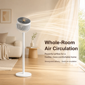 Ventilatore Telescopico Pieghevole Silenzioso, Ricaricabile Oscillante con Telecomando, Doppio Uso da Tavolo e da Terra, Portatile per Esterni e Facile da Riporre - Product Image 4
