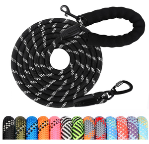 <span class=keywords><strong>Laisse</strong></span> <span class=keywords><strong>de</strong></span> <span class=keywords><strong>dressage</strong></span> classique pour chien avec motif à carreaux et poignée rembourrée, options <span class=keywords><strong>de</strong></span> longueur <span class=keywords><strong>de</strong></span> 1,2 m à 30 m pour chiens <span class=keywords><strong>de</strong></span> petite/moyenne/grande taille - Product Image 1