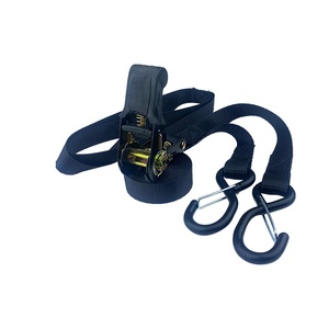 Juego de amarre de trinquete de 1 pulgada con 4 bucles suaves 4 correas de carga con mango de goma con ganchos en S de bloqueo de seguridad - Product Image 2