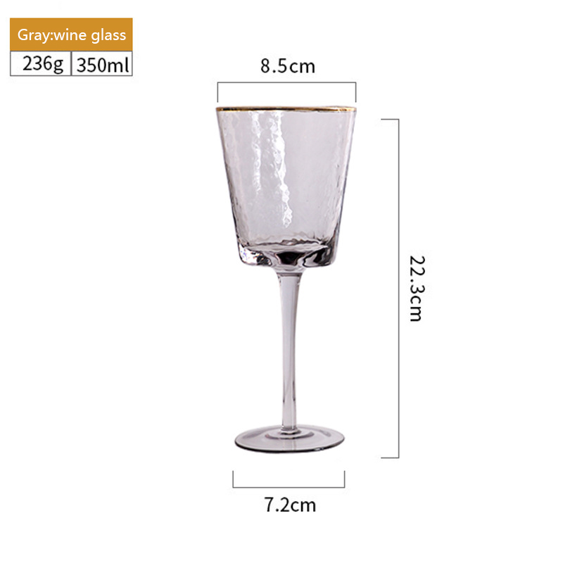 Copa de vino gris