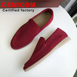 Zapatos Planos Casuales de Skateboarding para Mujer, Diseño Personalizado 2026, Cuero Genuino y Gamuza, Estilo Occidental, Lujosos y Fáciles de Poner - Product Image 1