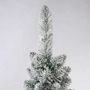 Sapins de Noël floqués très demandés, 120-240 cm, blancs effet neige, pour décoration de Noël. - Product Image 3