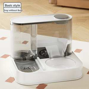 Comedouro Elétrico para Gatos em Material PP, Fonte de Água com Separação de Alimentos Secos e Úmidos, Sistema de Alimentação Automático Inteligente de Grande Capacidade - Product Image 3