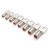 Cosses de câblage robustes en cuivre série SC, bornes annulaires, connecteurs pour câbles de batterie, cosses à compression pour connexion de fils de calibre 2, 4, 6, 8