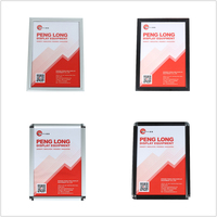 Bingkai Poster Jepit Dinding Model B1 100x70cm Aluminium 25mm untuk Iklan Promosi Foto Indoor