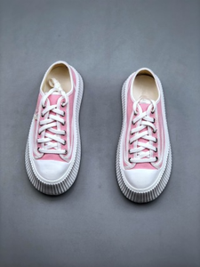 CC Best-Selling Women's Casual Sports <b>Sneakers</b> New <b>Leather</b> Lace-Up Walking Shoes Thick-Soled Platform Fashion Spring/Autumn - Product Image 3