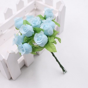 Roses artificielles en soie bon marché pour la décoration de mariage, fleurs en bouquet pour la décoration de bricolage, fête des mères et Noël - Product Image 3
