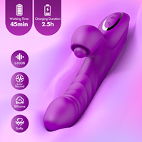 4-in-1 Kaninchenvibrator mit Vibration, Klopfen, Stoßen und Heizfunktion