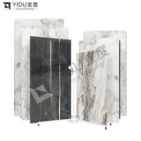 Présentoir robuste pour carreaux, dalles de quartz et marbre, système de présentation au détail pour sols en pierre