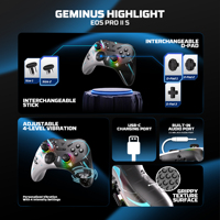 FANTECH WGP15V2S Wireless BT Joysticks Gamepad untuk Ponsel PC Android IOS Multi-Platform RGB Lighting Mobile Game Controller
