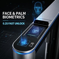 50000 Users Capacity Face Recognition Speed Barrier Gate 0.2s Fast Android Turnstile Pedestrian Access Control Security System